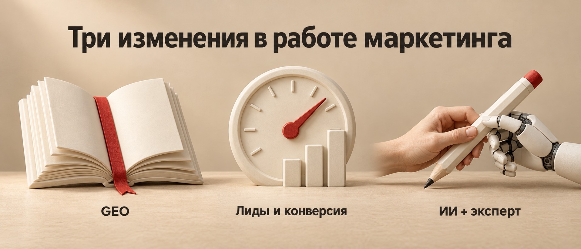 Три изменения в маркетинге: GEO, метрики, совместная работа ИИ и эксперта