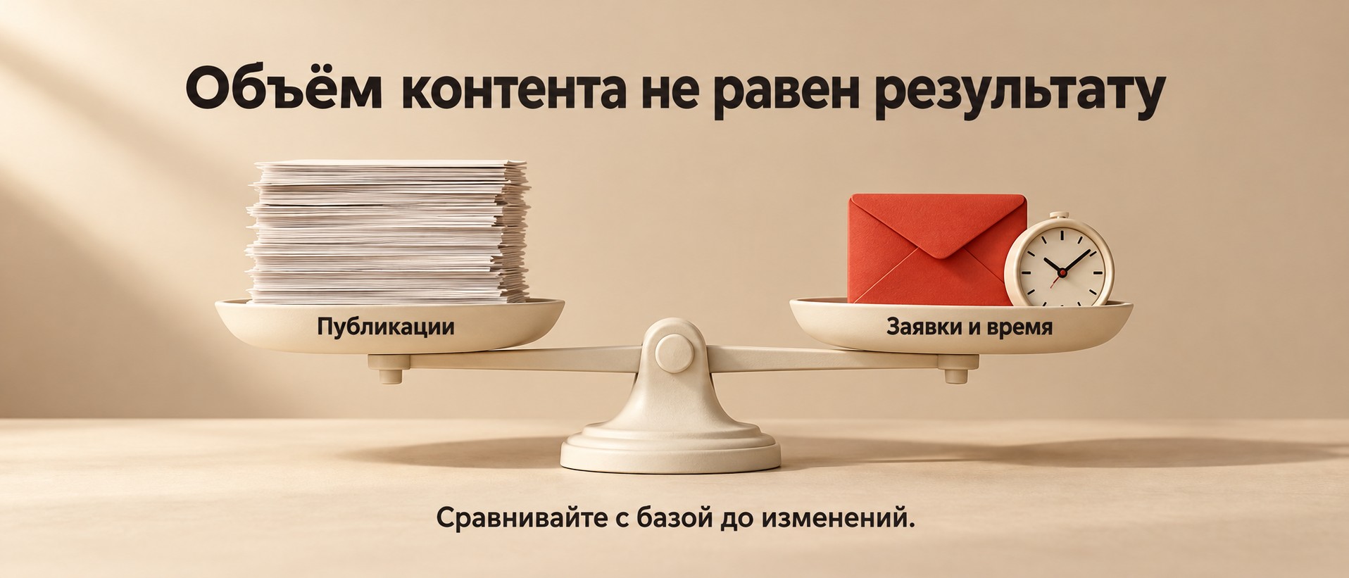 Количество публикаций не заменяет заявки и оценку времени